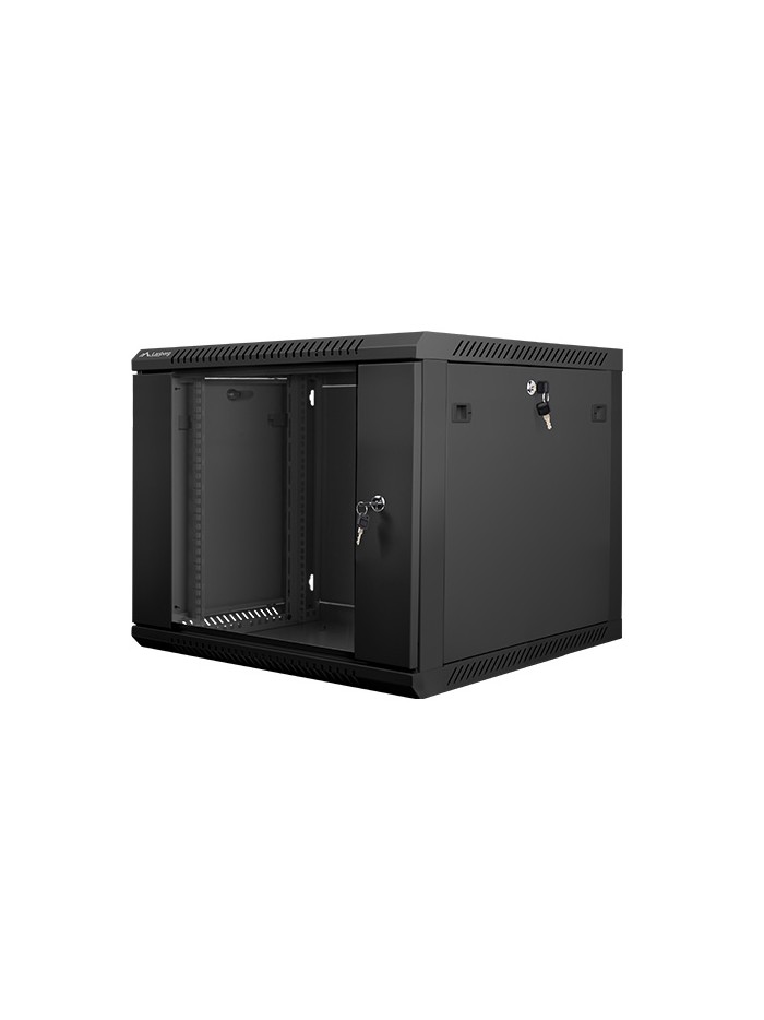 Armario rack lanberg 9u 600x600x501 auto ensamblado 19 pulgadas hasta 60 kg negro Armario rack lanberg 9u 600x600x501 auto ensamblado 19 pulgadas hasta 60 kg negro