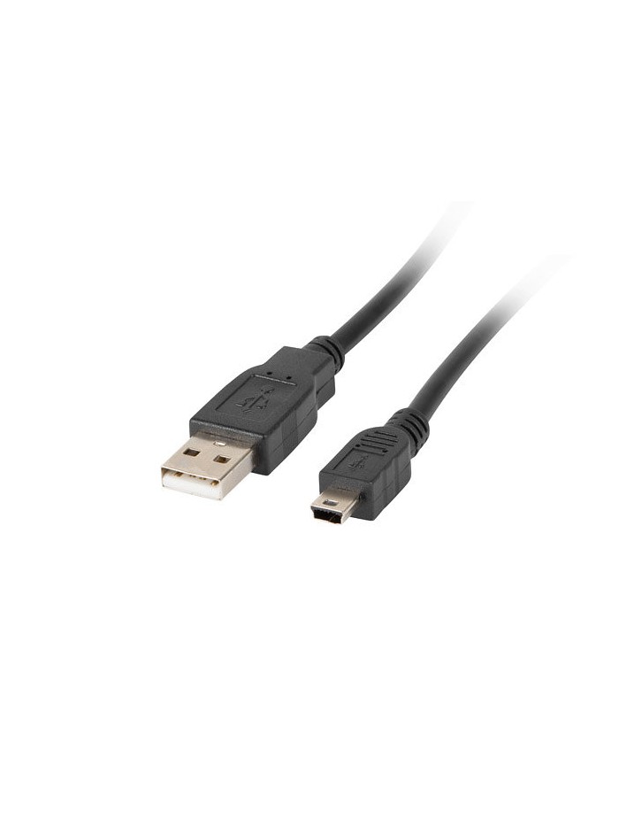 Cable usb lanberg 2.0 macho - mini usb macho 1.8m negro Cable usb lanberg 2.0 macho - mini usb macho 1.8m negro