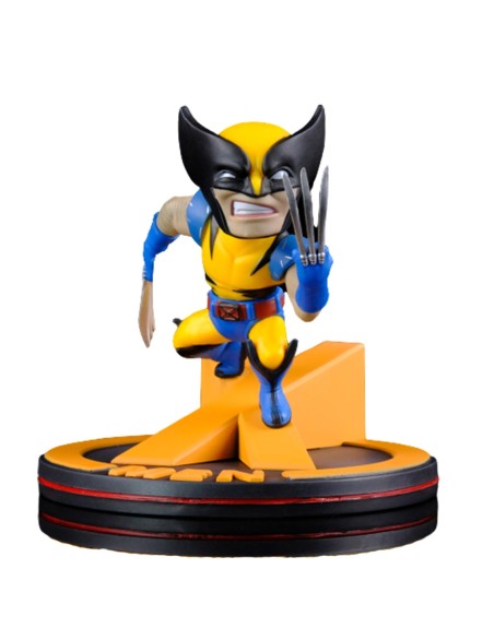 Figura quantum mechanix marvel x - men wolverine 10 cm q - fig diorama