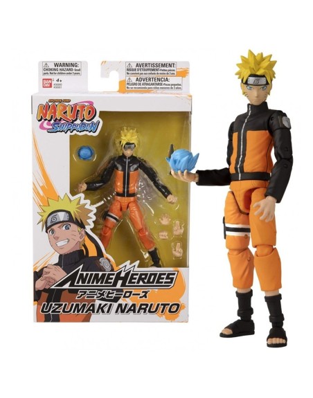 Figura bandai anime heroes naruto - naruto