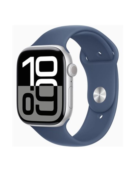 Smartwatch apple watch series 10 gps + cell 46mm silver case blue sport band m - l