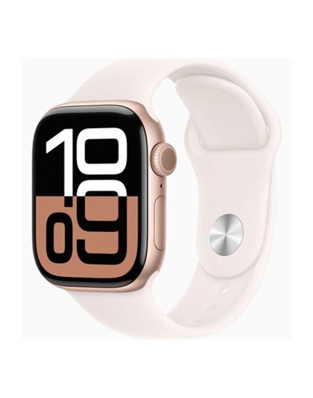 Smartwatch apple watch series 10 gps 42mm rose gold case light blush sport band m - l