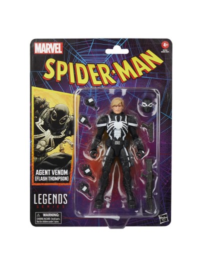 Figura hasbro marvel legends series spider - man agent venom (flash thompson)