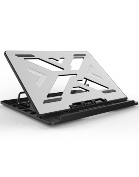 Soporte - base de refrigeracion conceptronic para portatiles hasta 15.6 pulgadas aluminio gris