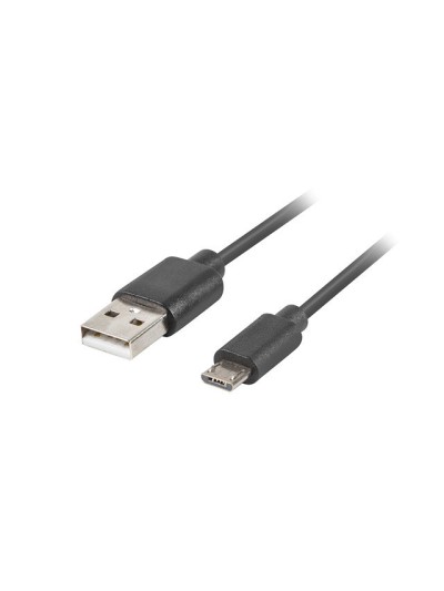 Cable usb lanberg 2.0 macho - micro usb macho quick charge 3.0 1.8m negro