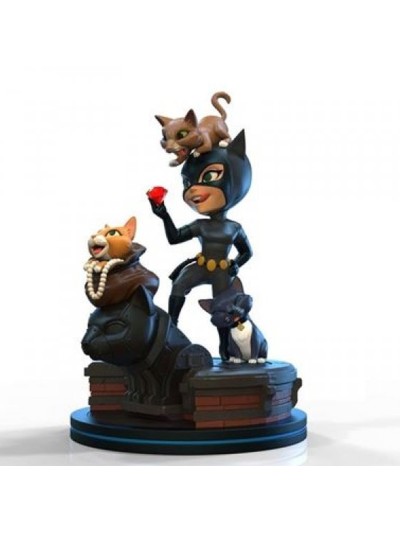 Figura quantum mechanix dc comics catwoman 13 cm q - fig elite