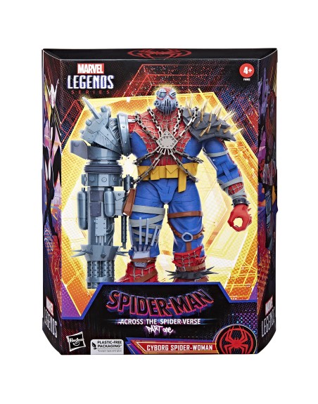 Figura hasbro marvel legends cyborg spiderwoman