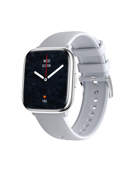 Reloj smartwatch myphone pastel silver gray