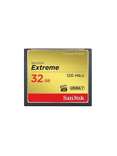 Tarjeta memoria sandisk compact flash 32gb extreme 120mb - s