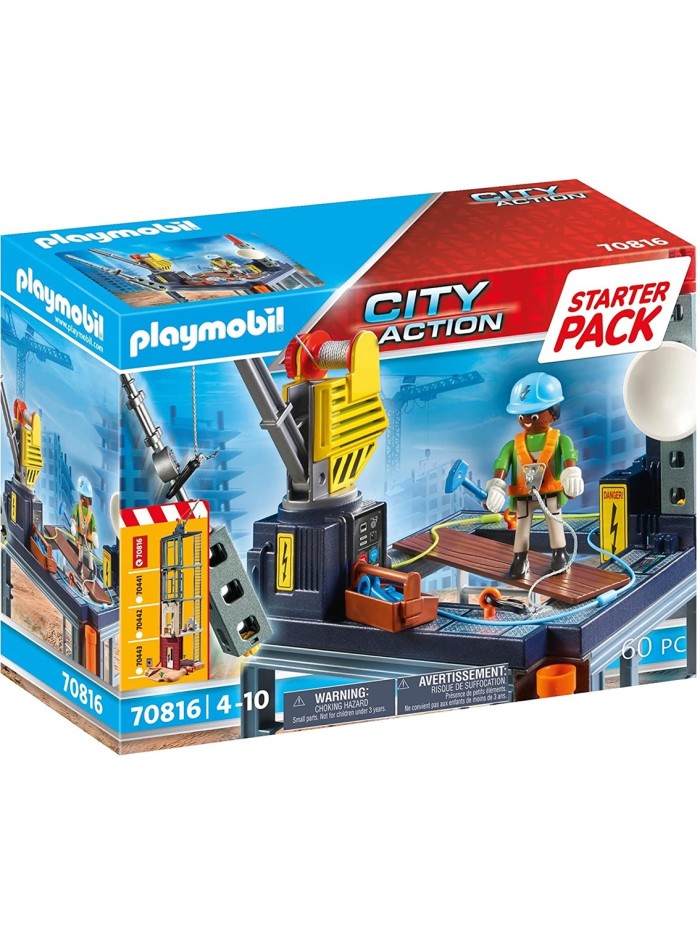 Playmobil starter pack construccion con grua Playmobil starter pack construccion con grua