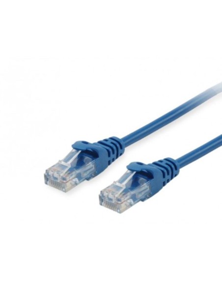 Cable de red equip latiguillo rj45 u - utp cat6a 0.5m azul