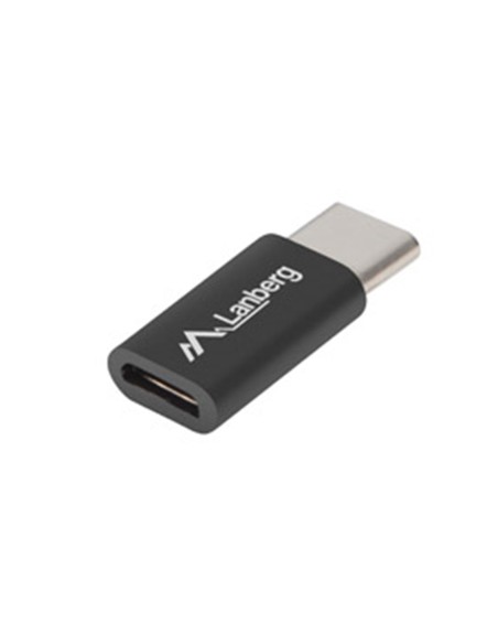 Adaptador lanberg usb 2.0 tipo c macho - micro - b hembra negro