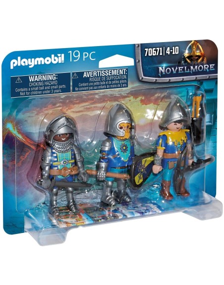 Playmobil set de 3 caballeros de novelmore