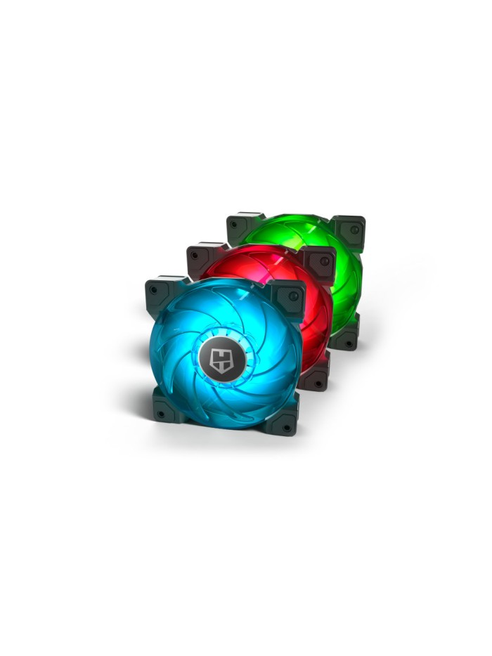 Ventilador caja nox hummer h - sync rgb 120mm pack 3 Ventilador caja nox hummer h - sync rgb 120mm pack 3