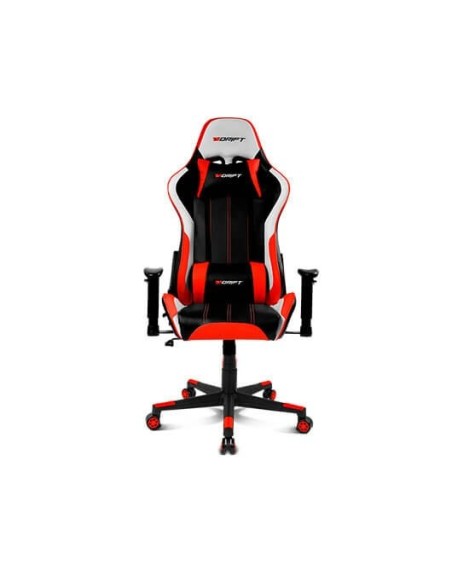 Silla gaming drift dr175 rojo incluye cojines cervical y lumbar