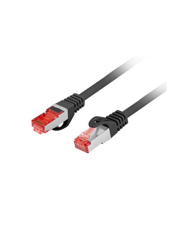 Latiguillo rj45 lanberg cat.6 ftp 0.25m negro Latiguillo rj45 lanberg cat.6 ftp 0.25m negro