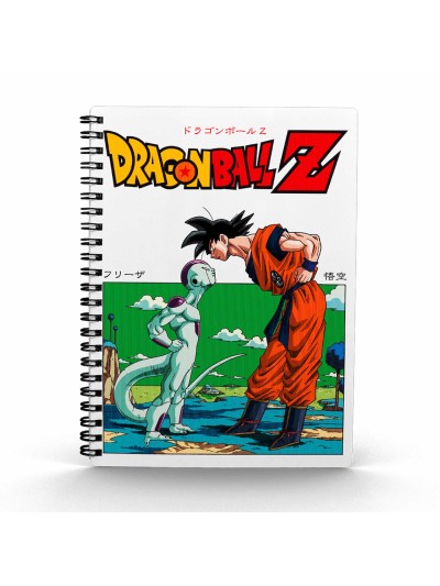 Libreta efecto 3d frieza vs goku dragon ball z
