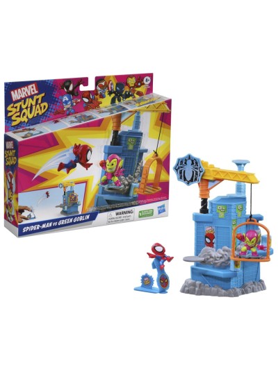 Set de juego hasbro marvel stunt squad crane smash