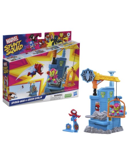 Set de juego hasbro marvel stunt squad crane smash