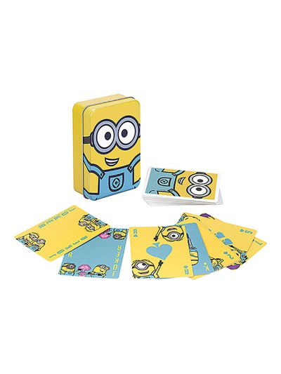 Baraja de naipes en caja metálica paladone minions