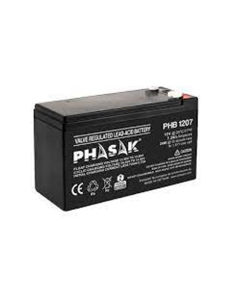 Bateria phasak phb 1207 compatible para sais 7´2ah 12v acido - plomo