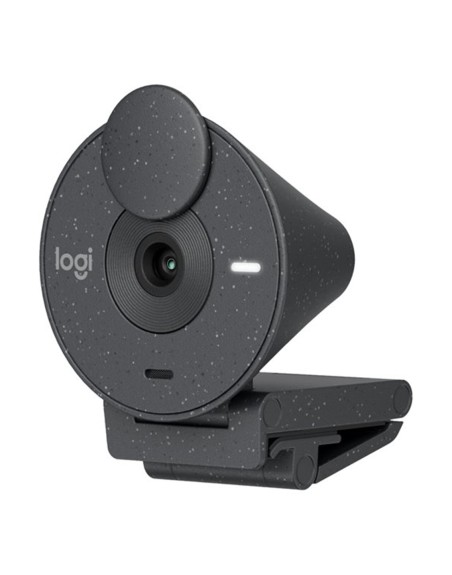 Webcam logitech brio 300 grafito full hd - usb tipo c