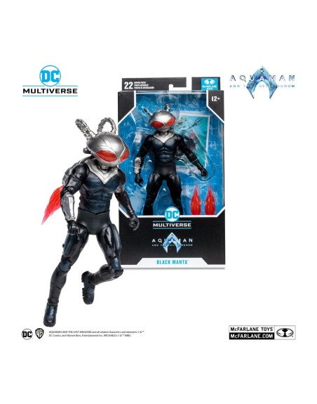 Figura mcfarlane toys dc aquaman 2 movie 7in - black manta