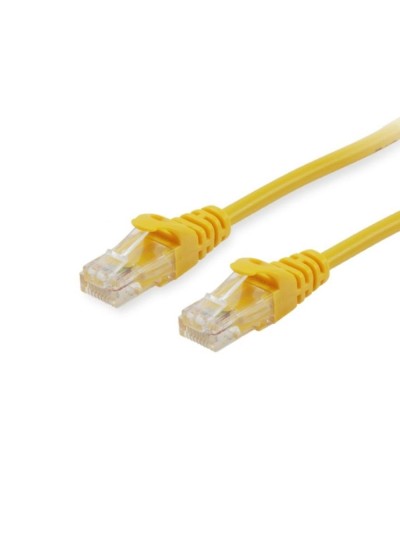 Cable de red equip latiguillo rj45 u - utp cat6a 0.5m amarillo