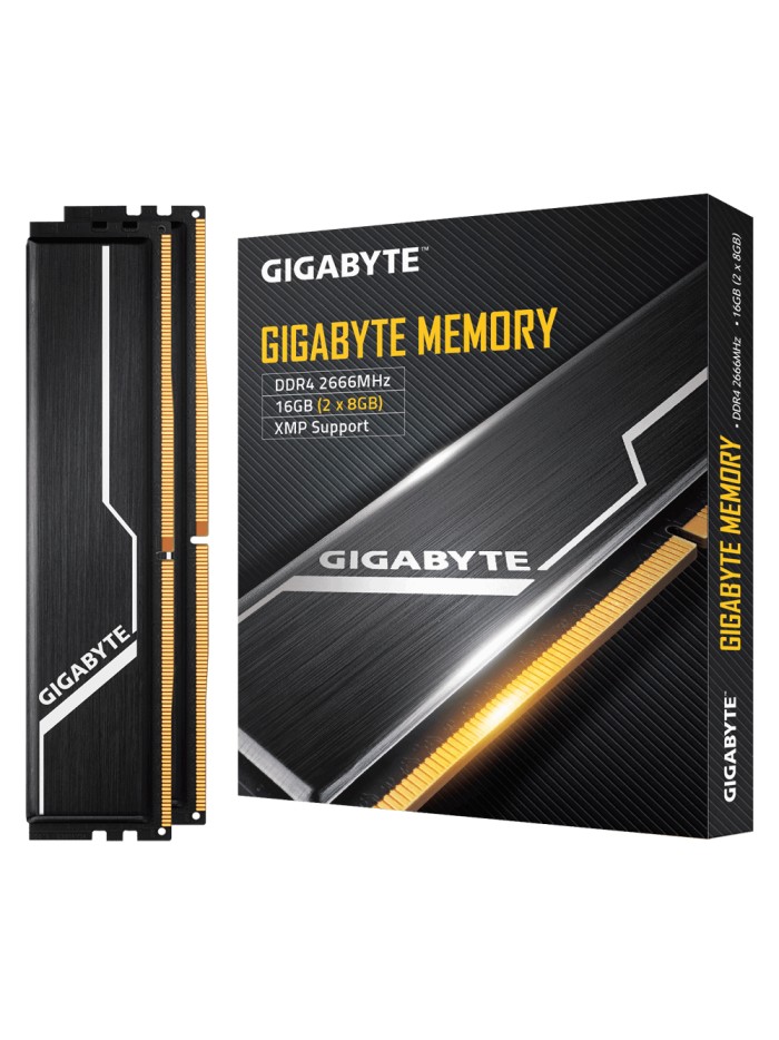 Memoria ram ddr4 gigabyte 16gb (2x8gb) pc4 - 21300 2666mhz Memoria ram ddr4 gigabyte 16gb (2x8gb) pc4 - 21300 2666mhz