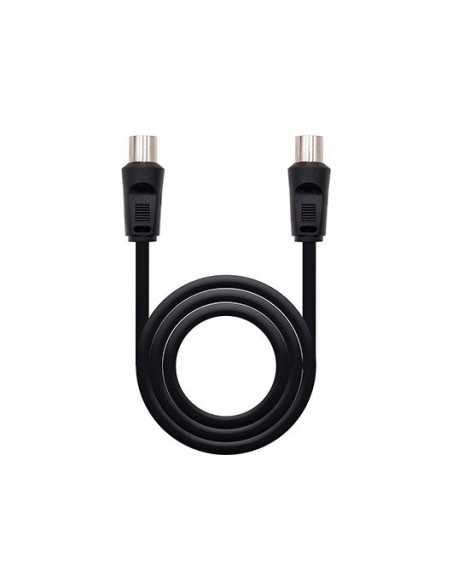 Cable antena tv nanocable 75 ohm m - h 1.8 m - negro