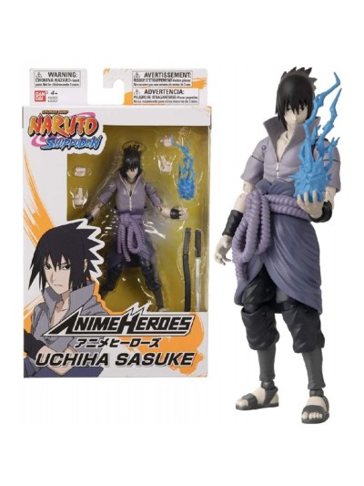 Figura bandai anime heroes naruto uchiha sasuke