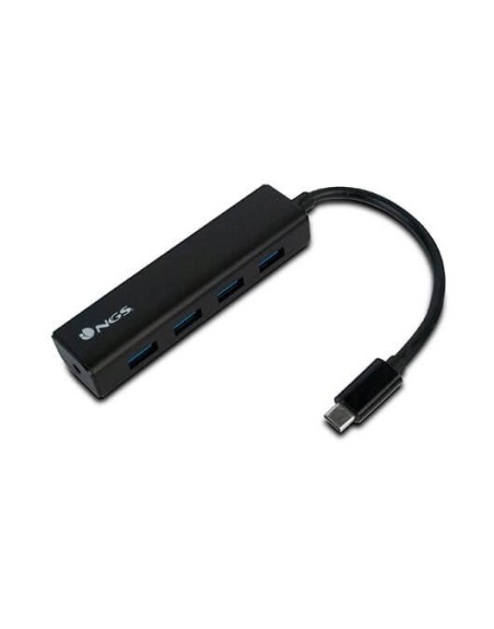 Hub 4 puertos usb 3.0 ngs negro - 5gbps