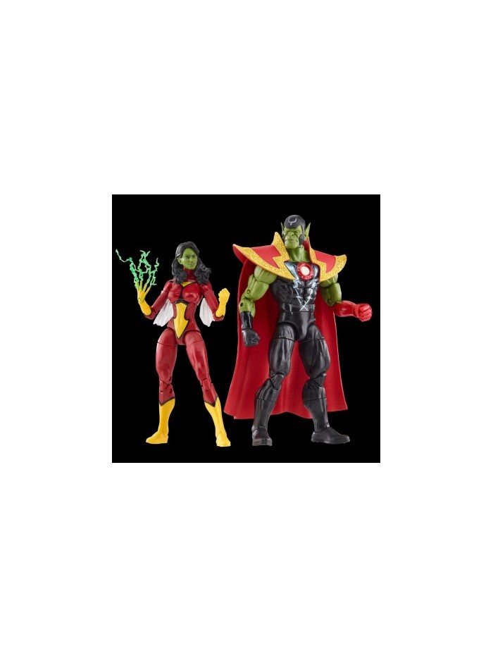 Figura hasbro marvel legends series avengers skrull queen & super - skrull Figura hasbro marvel legends series avengers skrull queen & super - skrull