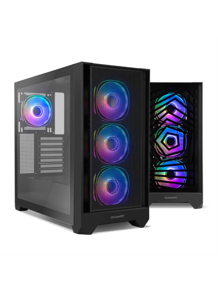 Caja nox hummer plasma semit atx vent argb 2x frontales Caja nox hummer plasma semit atx vent argb 2x frontales