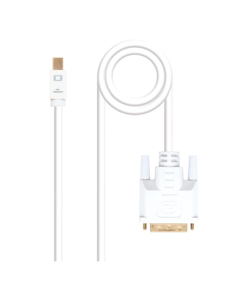 Cable nanocable conversor mini dp a dvi mini dp - m - dvi - m blanco 2.0 m