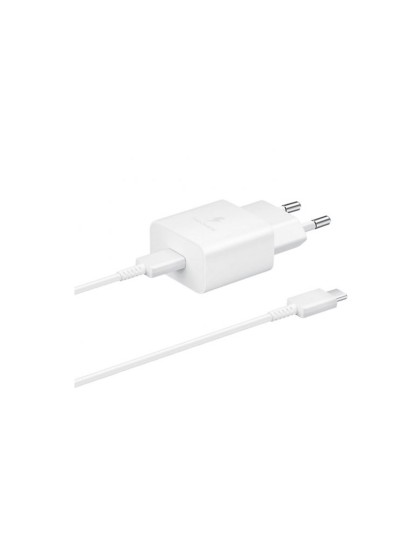 Cargador samsung ep - t1510xwegeu usb - c 15w + cable usb - c blanco