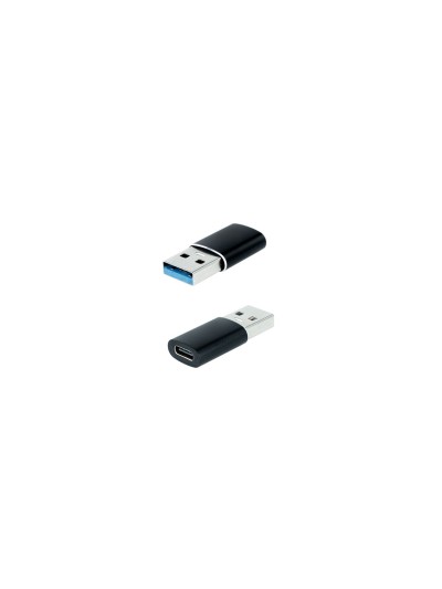 Adaptador usb tipo c a usb tipo a nanocable negro - hembra - macho