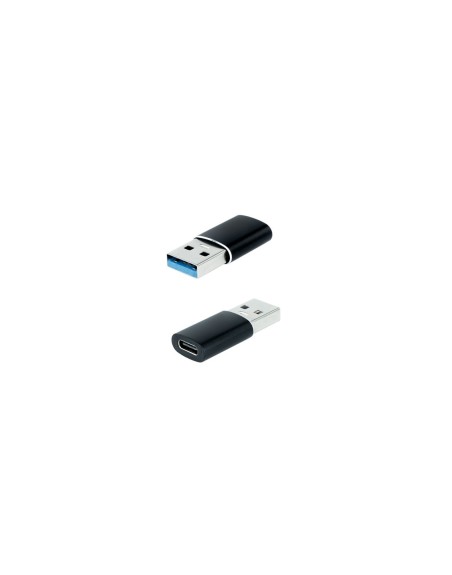 Adaptador usb tipo c a usb tipo a nanocable negro - hembra - macho