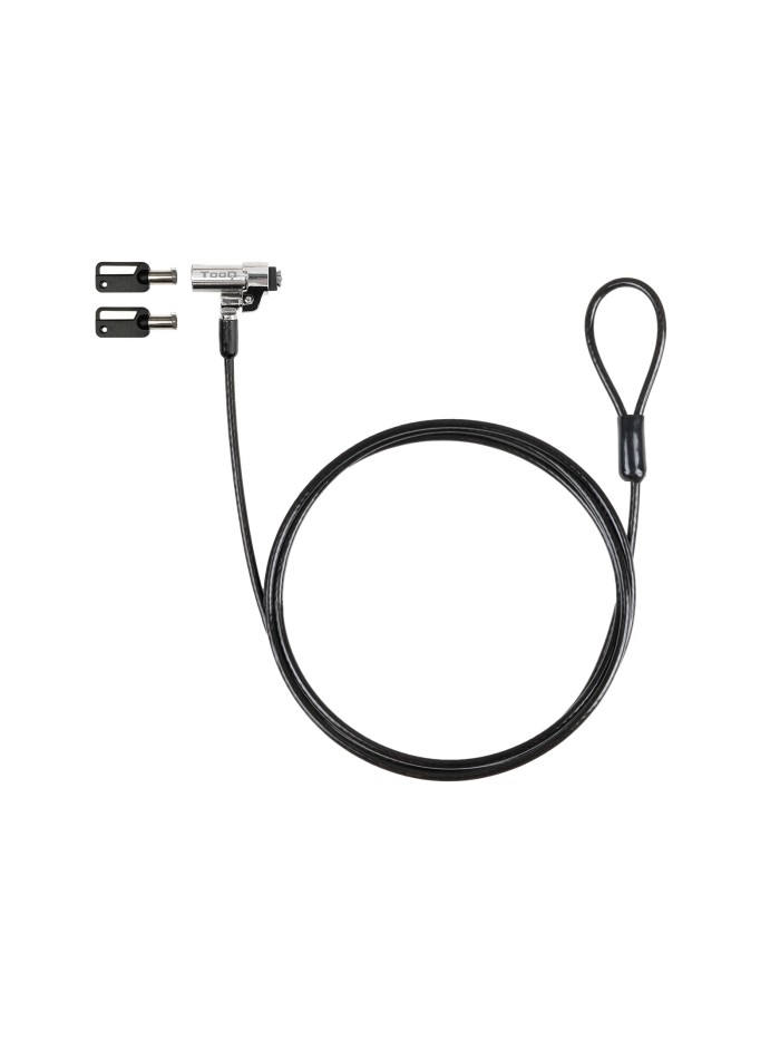 Cable seguridad tipo nano tooq con llave para portatil 1.5m Cable seguridad tipo nano tooq con llave para portatil 1.5m