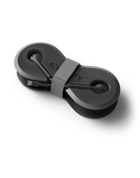 Auriculares groovy con microfono y estuche conector tipo-c color negro