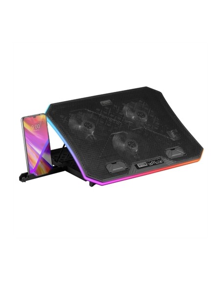 Base de refrigeracion mars para portatil 19 pulgadas + soporte movil