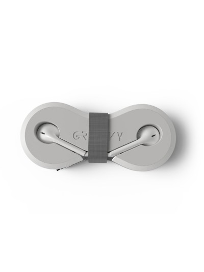 Auriculares groovy con microfono y estuche conector jack 3,5 mm color blanco