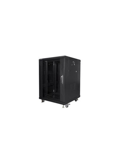 Armario rack lanberg 15u 600 x 600 auto ensamblado 19 pulgadas carga maxima 800kg negro