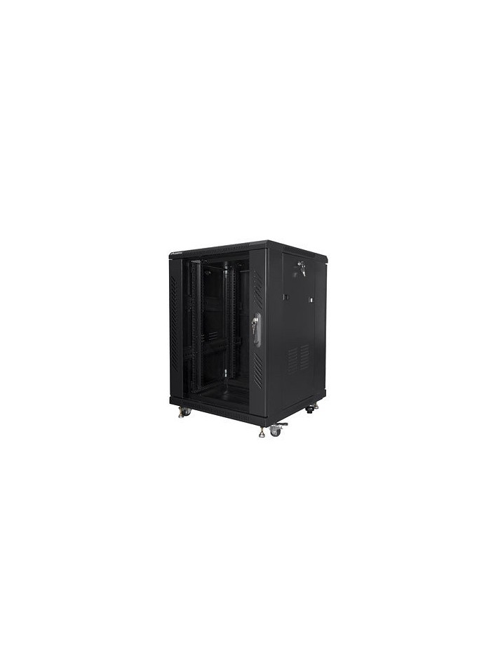 Armario rack lanberg 15u 600 x 600 auto ensamblado 19 pulgadas carga maxima 800kg negro Armario rack lanberg 15u 600 x 600 auto ensamblado 19 pulgadas carga maxima 800kg negro