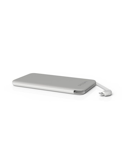 Bateria externa groovy 4000mah para dispositivos apple lightning color blanco
