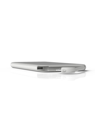 Bateria externa groovy 4000mah para dispositivos apple lightning color blanco
