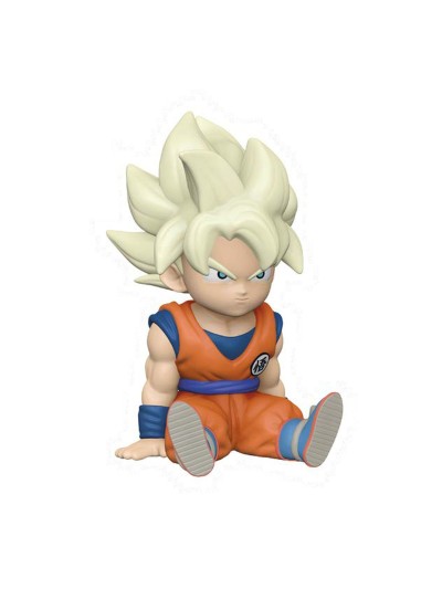 Figura hucha plastoy dragon ball super saiyan son goku