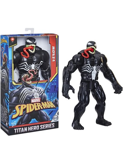 Figura hasbro marvel titan hero series spider man venom