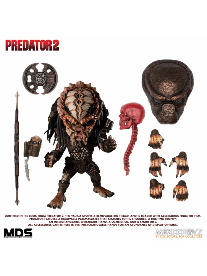 Figura mezco toyz cine predator mds predator 2 deluxe city hunter designer series Figura mezco toyz cine predator mds predator 2 deluxe city hunter designer series