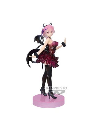 Figura banpresto re: zero starting life in another world espresto clear & drssey ram special color ver. 22cm